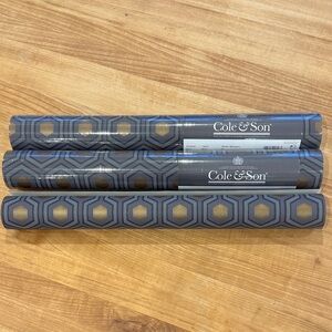 Cole & Son Hicks’ Hexagon Wallpaper Rolls